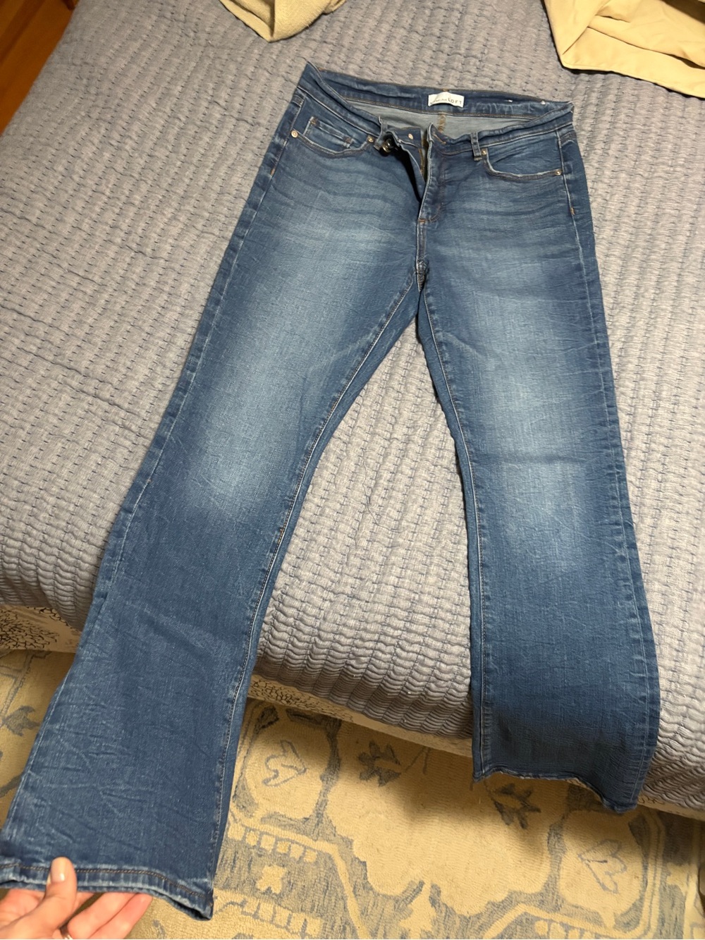 LOFT Medium Wash Stretch Bootcut Jeans